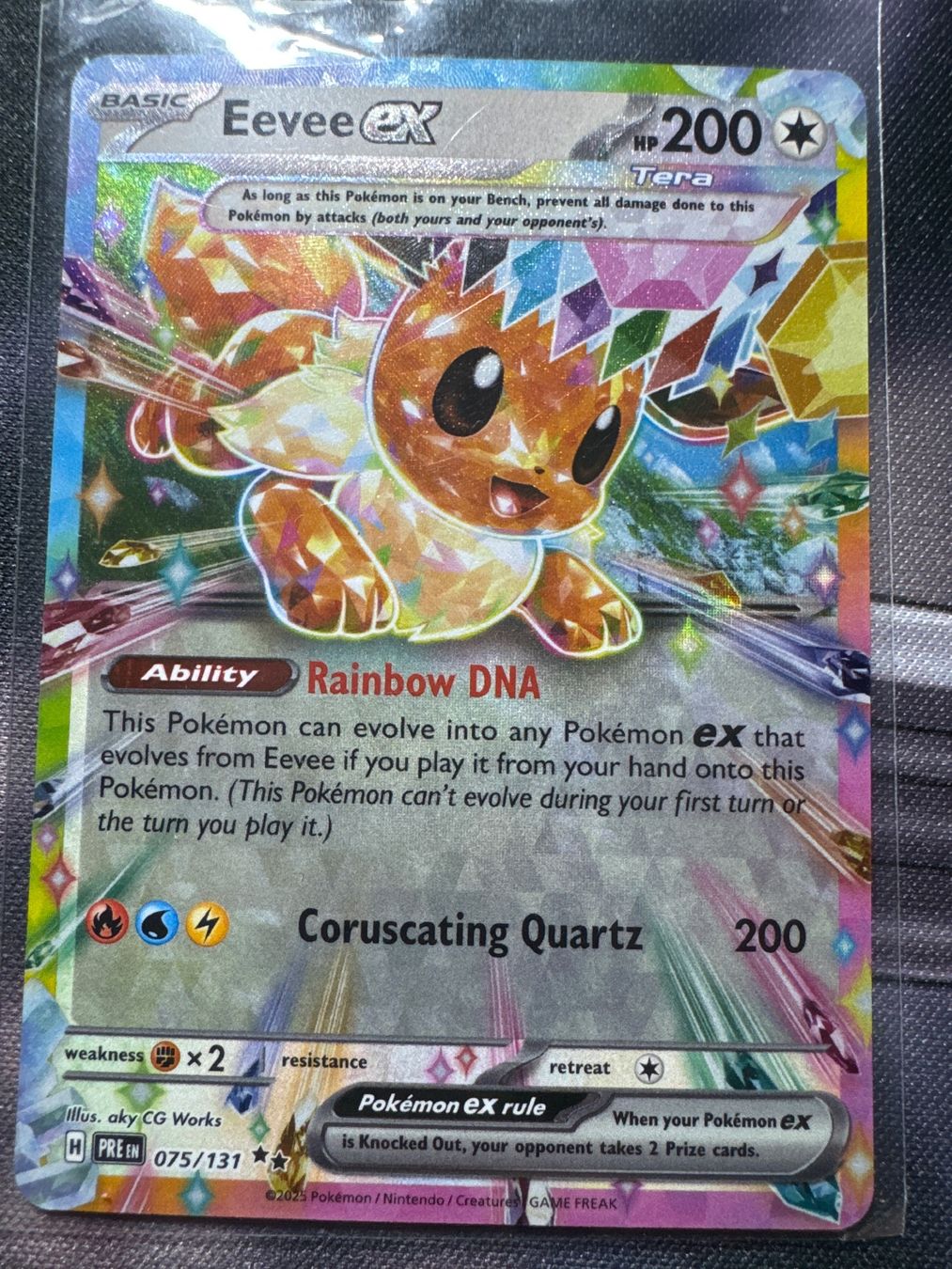 Pokémon Carte collezionabili: Eevee ex PRE075 EN - Prismatic Evolution Englisch Pokemon – Nuovo (secondo la descrizione) da Wil SG venduto da Prof.Eich