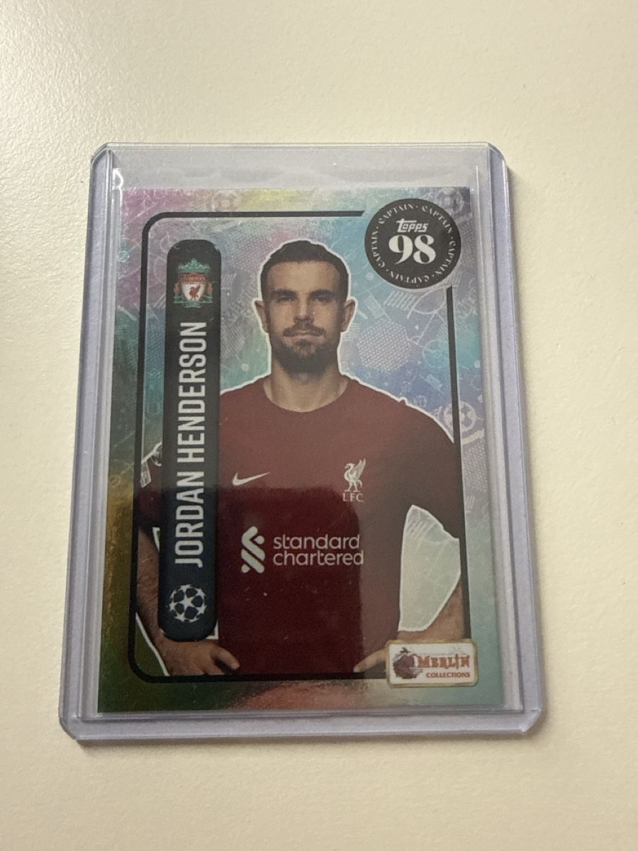 Topps Carte collezionabili: Jordan Henderson, Liverpool, Merlin – Usato da Bäretswil venduto da pu0_7rmv