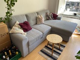 Schlafsofa grau