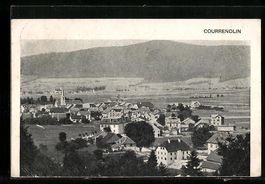 Courrendlin, Gesamtansicht aus der Vogel
