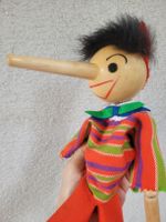 Neuwertig süsser Vintage Pinocchio Gelenkpuppe XL Nase 😁