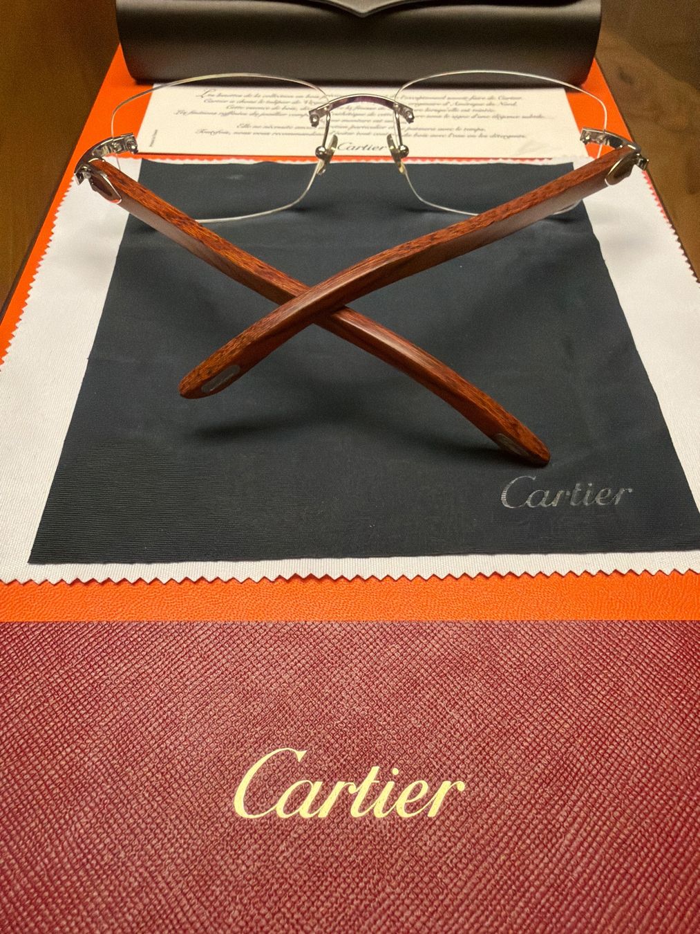 Cartier Occhiali & Lenti: Cartier Bubingaholz Platin – Nuovo (secondo la descrizione) da Kilchberg ZH venduto da Gugsan 3