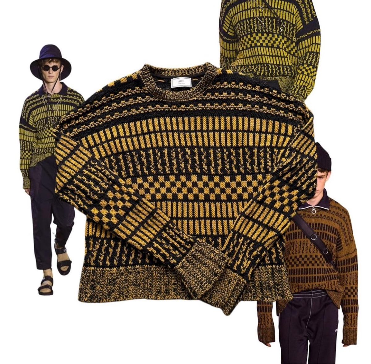 Maglioni & Felpe: Ami Paris knitted sweater SS 2019 y2k – Usato da Genève venduto da rem_q9k9
