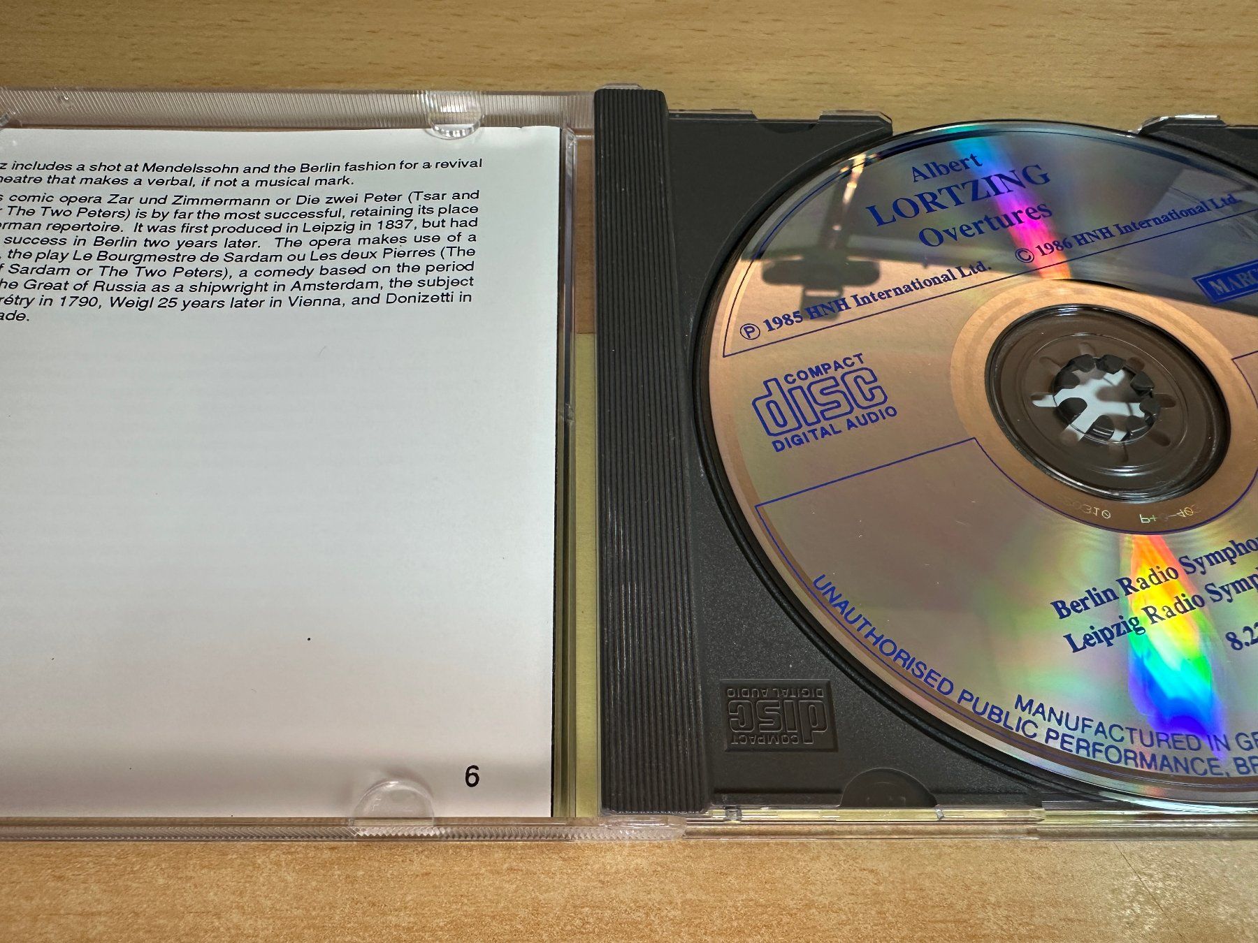 CD: Z4 Albert Lortzing Leipzig Radio Symphony Overtures – Usato da Rikon im Tösstal venduto da Alpenmutz 2
