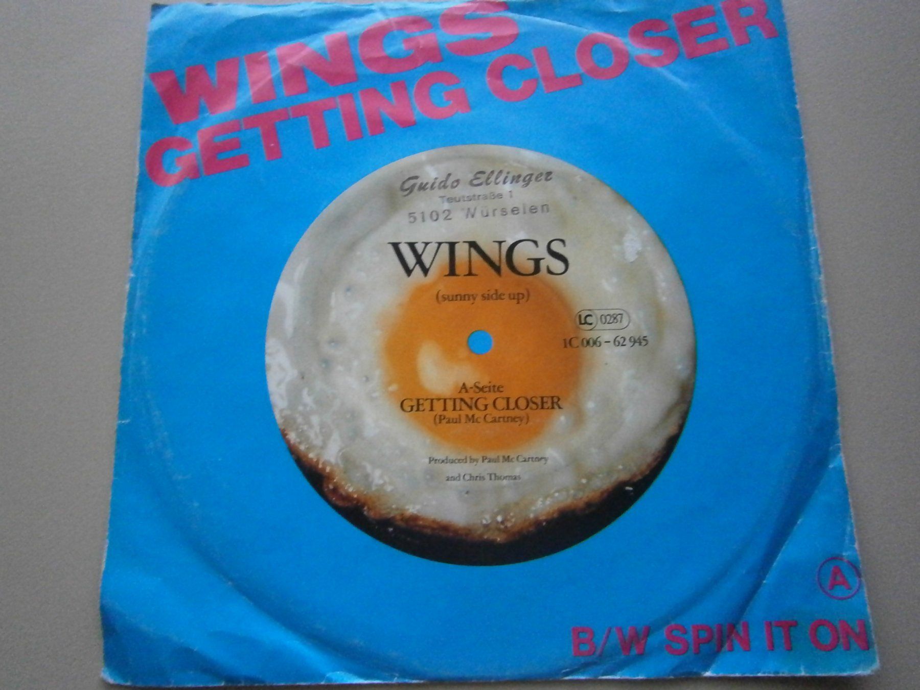 Dischi in vinile: Vinyl-Single Wings (Paul McCartney) - Getting Closer – Usato da Langenthal venduto da Modo39