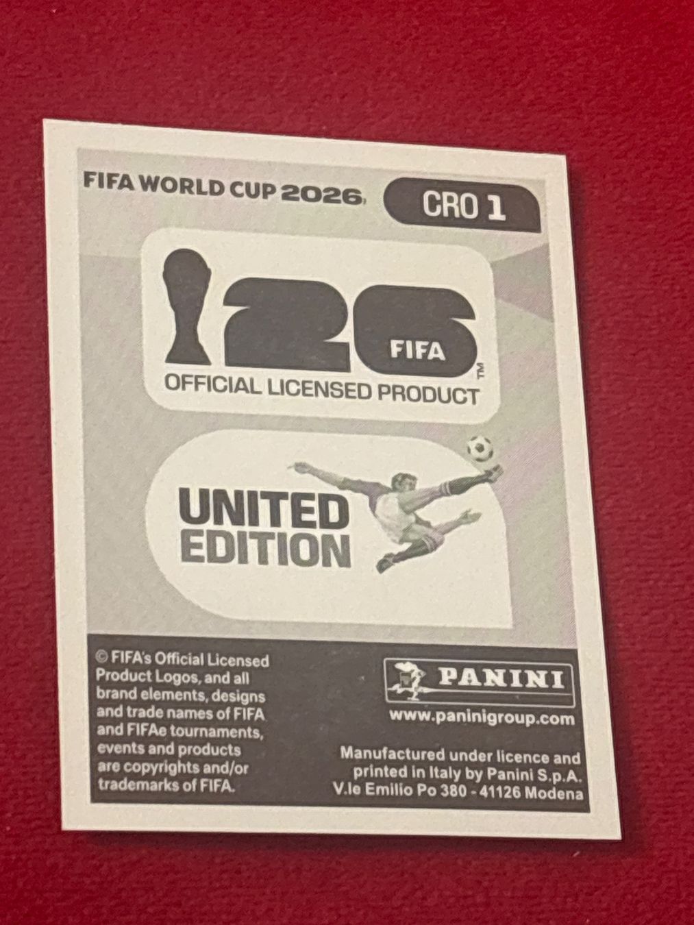 Panini FIFA WM 2026 Sticker Kroatien HNS Glitzernd! (Neu und ...