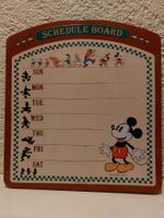 Mickey Mouse Schedule Board, Vintage Wandtafel Planer