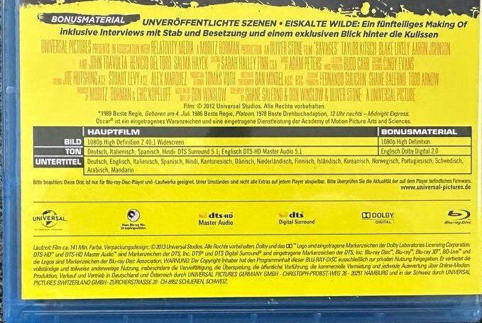 Tutti i DVDs: Savages - Extended Version - Blu-Ray - Top Zustand! – Usato da Beringen venduto da Mantafisch1 2