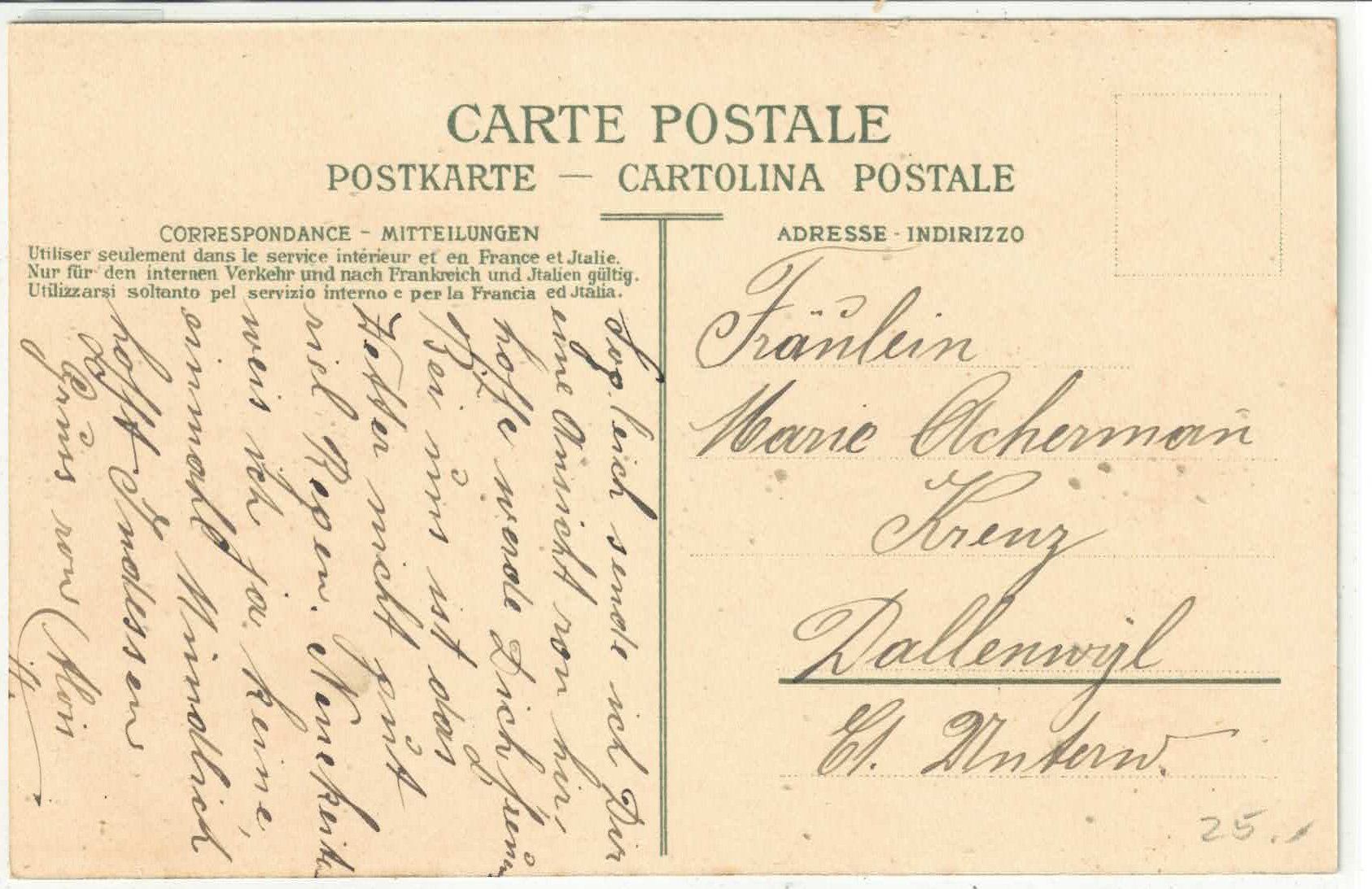 Cartoline postali: Mendrisio - Vue Generale – Usato da Ettingen venduto da Kartenplanet 1