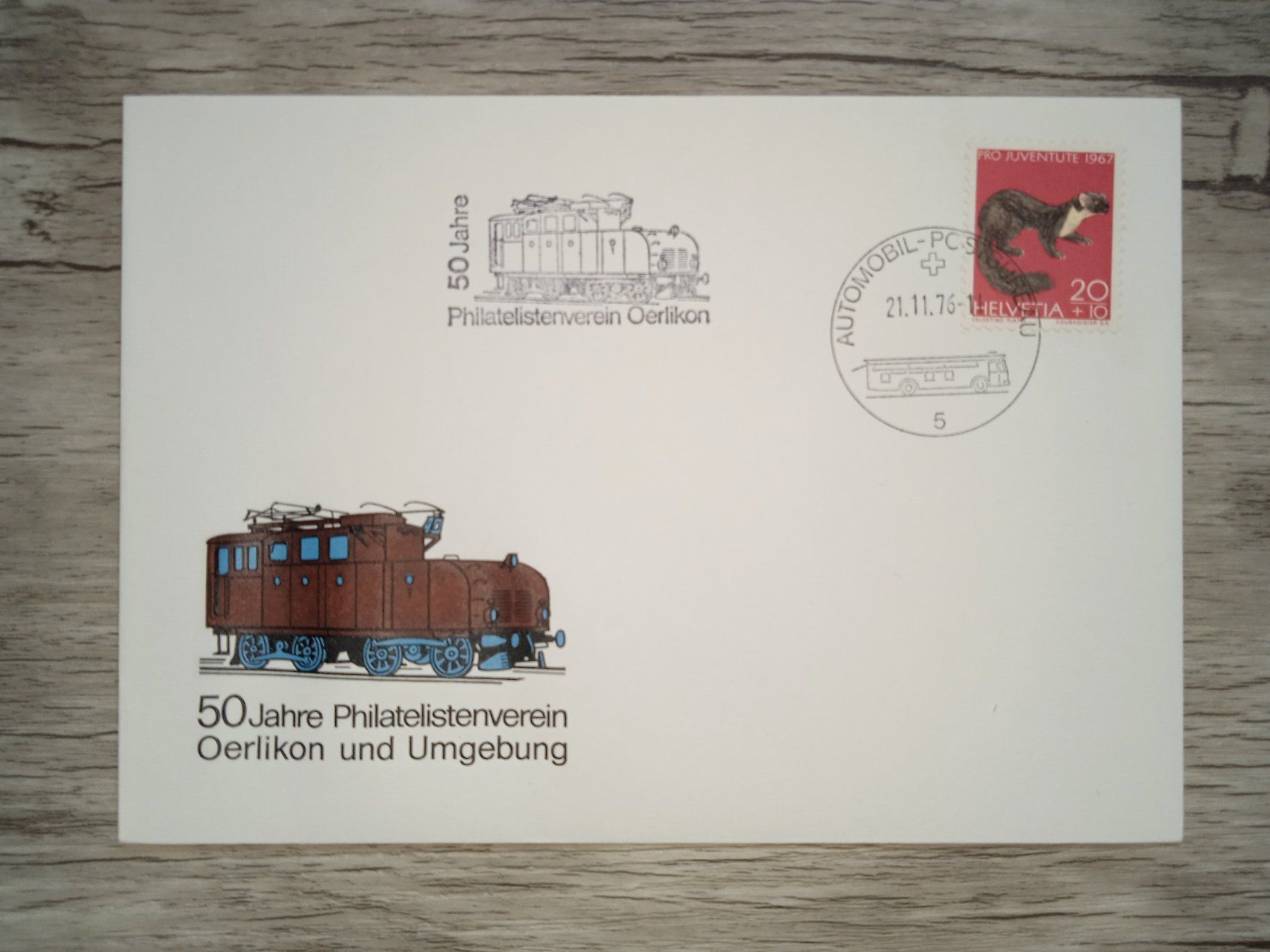 Tutti i francobolli: TR18 Enveloppe + Timbre Suisse 1976 – Usato da Cousset venduto da Patrick_Collections