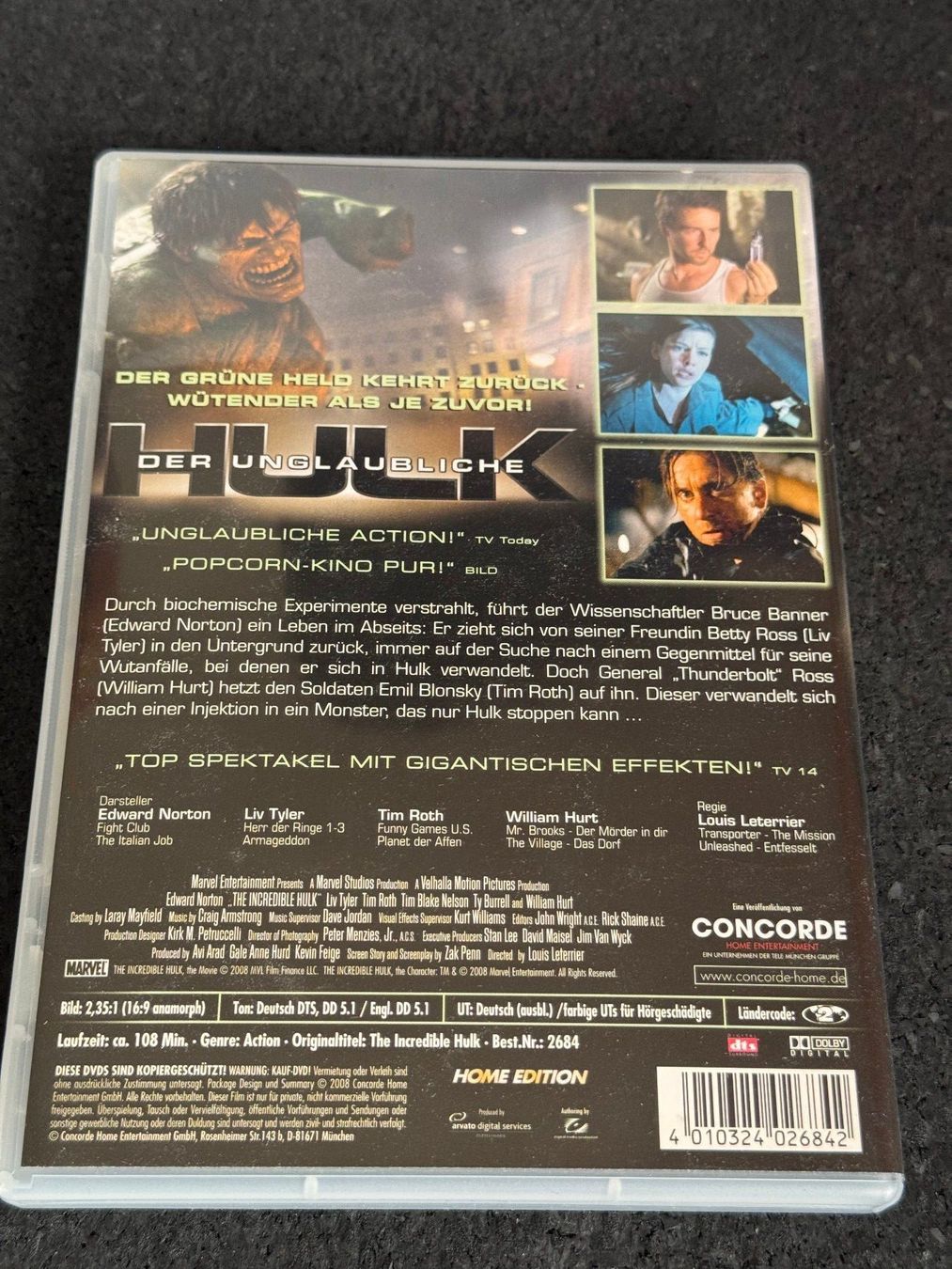 Tutti i DVDs: HULK "Der Unglaubliche" DVD DE/EN – Usato da Fribourg venduto da tschjoly 1