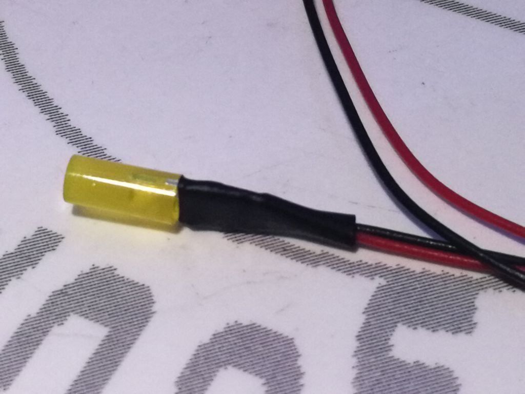 Elektronikbauteile: Zylinder-LED gelb 3mm verkabelt – Neu (gemäss Beschreibung) aus Luzern von Salefactory 2