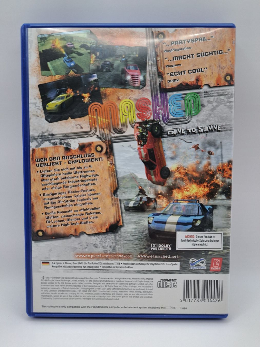 Spiele: Mashed Drive To Survive (Playstation 2/PS2) – Gebraucht aus Balgach von Wasnwasn 1