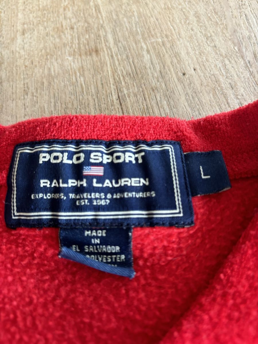 Ralph Lauren Maglioni & Felpe: Ralph Lauren Pullover Fleece Gr. L rot – Usato da Hausen AG venduto da Eufrat 3
