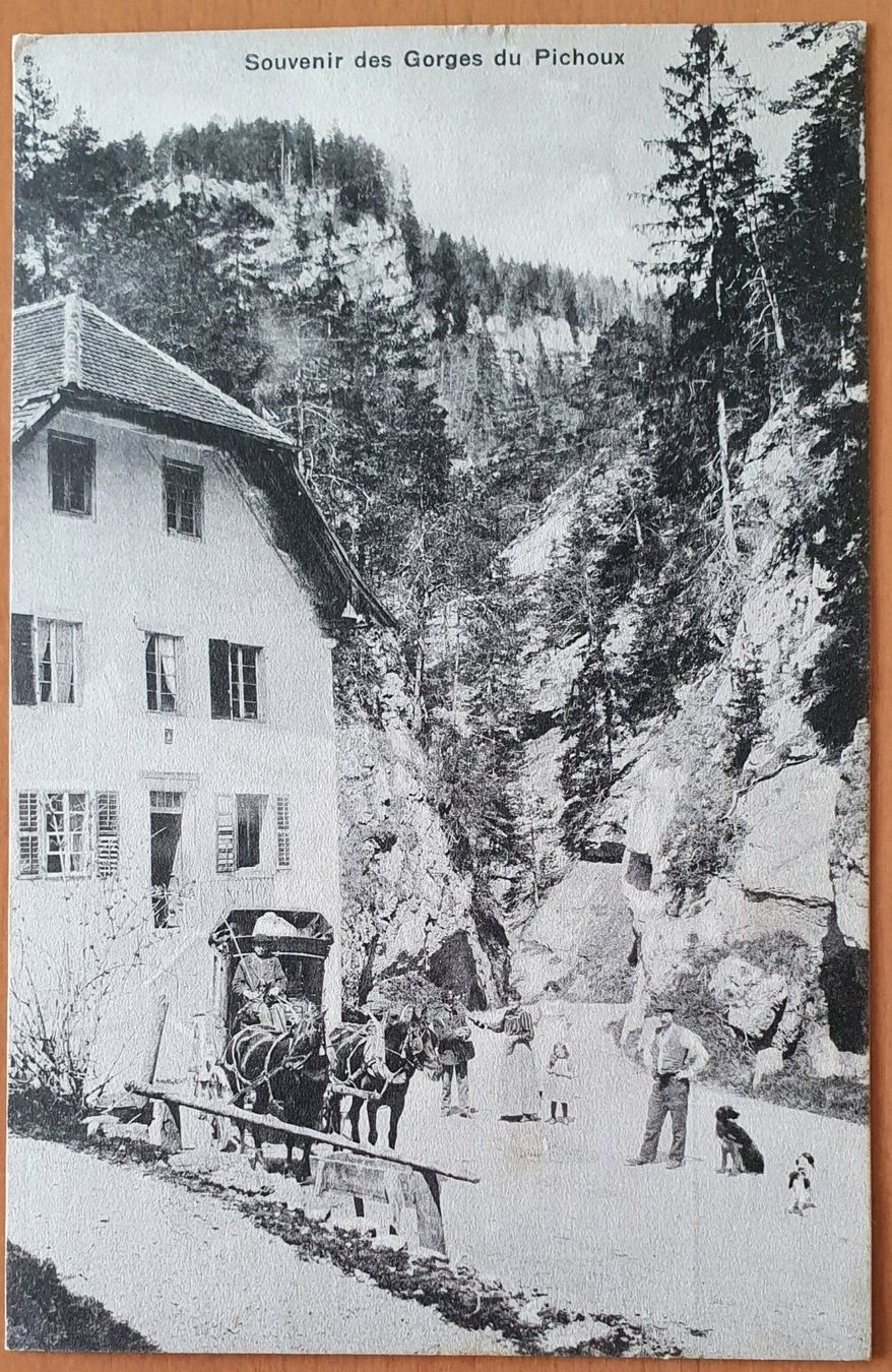 Cartoline postali: Souvenir des Gorges du Pichoux – Usato da Kreuzlingen venduto da Rschweiz1