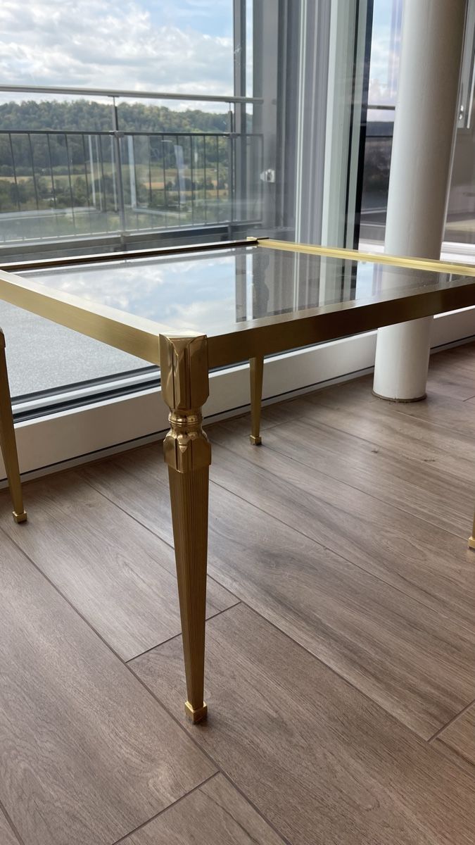 Tavoli: Tisch Messing Glas 60x60 – Usato da Wettswil venduto da MoeLu 3
