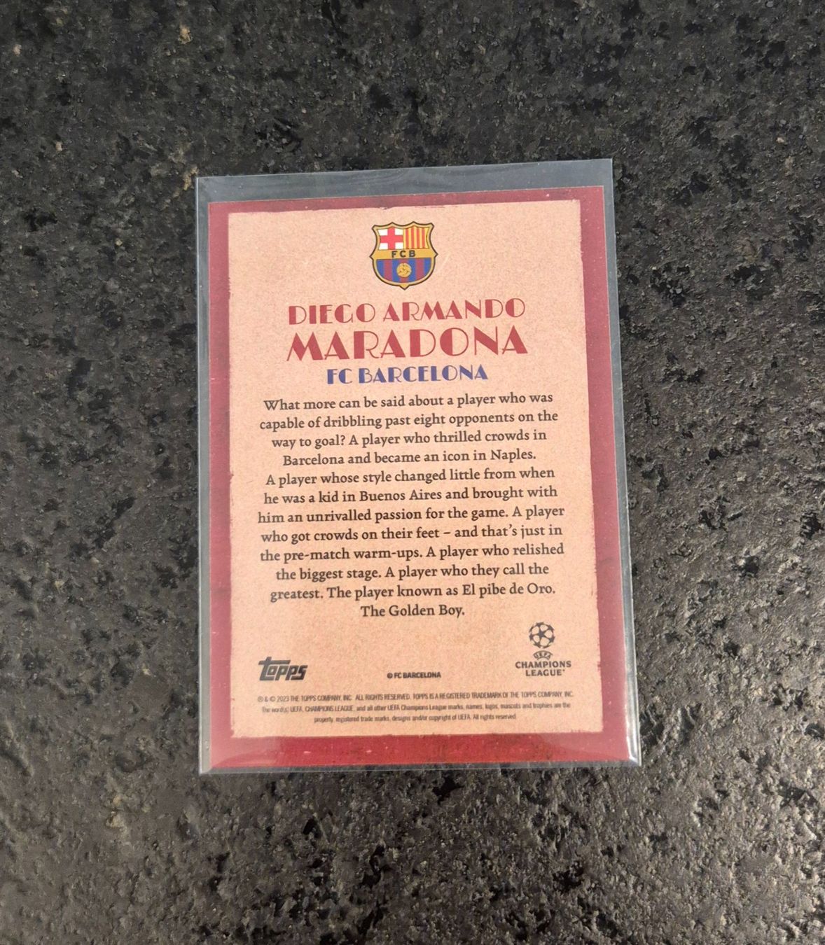 Topps Carte collezionabili: Diego Maradona - Barcelona - Topps – Nuovo (secondo la descrizione) da Burg AG venduto da Danoe 1