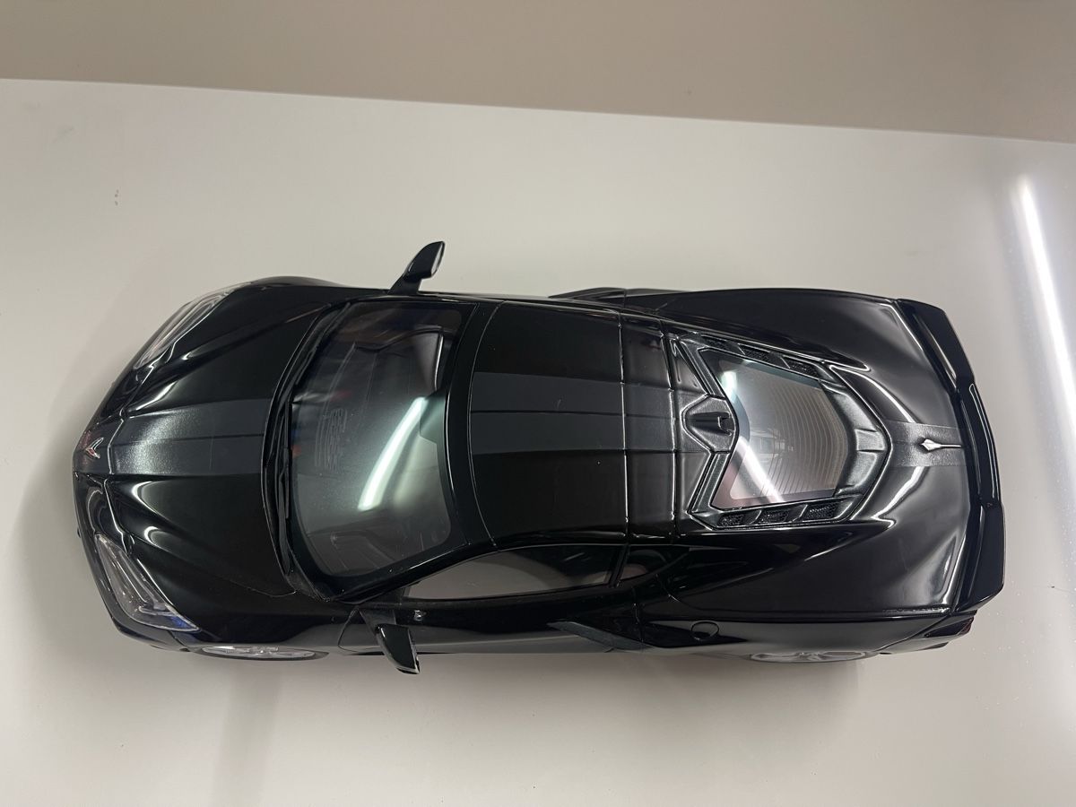 Chevrolet Modellautos: Schwarze Corvette Stingray C8 Modellauto 1:18 TOP SPEED – Neu (gemäss Beschreibung) aus Siebnen von speedy63 1