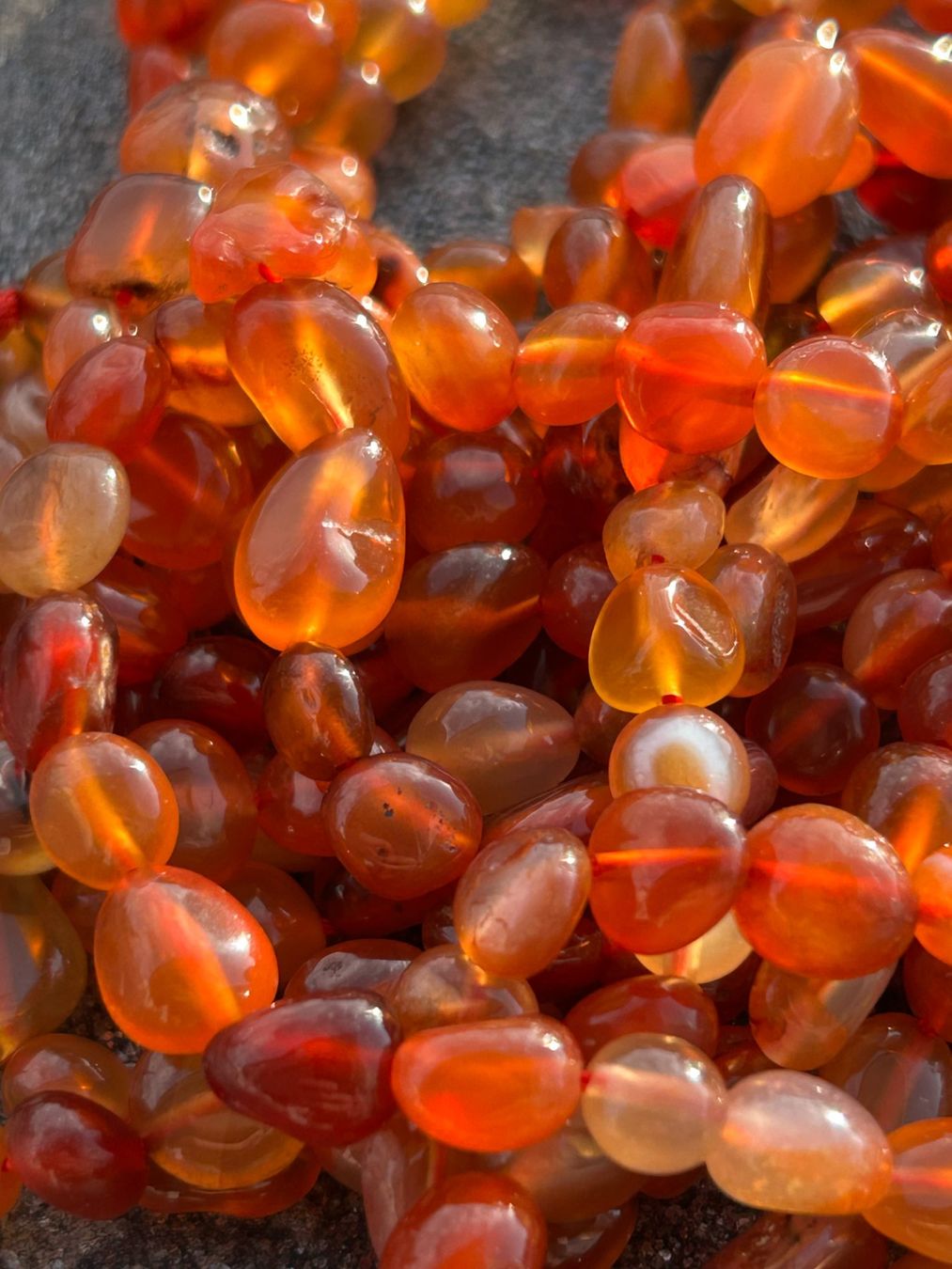 Pietre preziose: Strang echte carnelian 6-8 mm – Nuovo e nell'imballaggio originale da Niederrohrdorf venduto da Ytobi 2