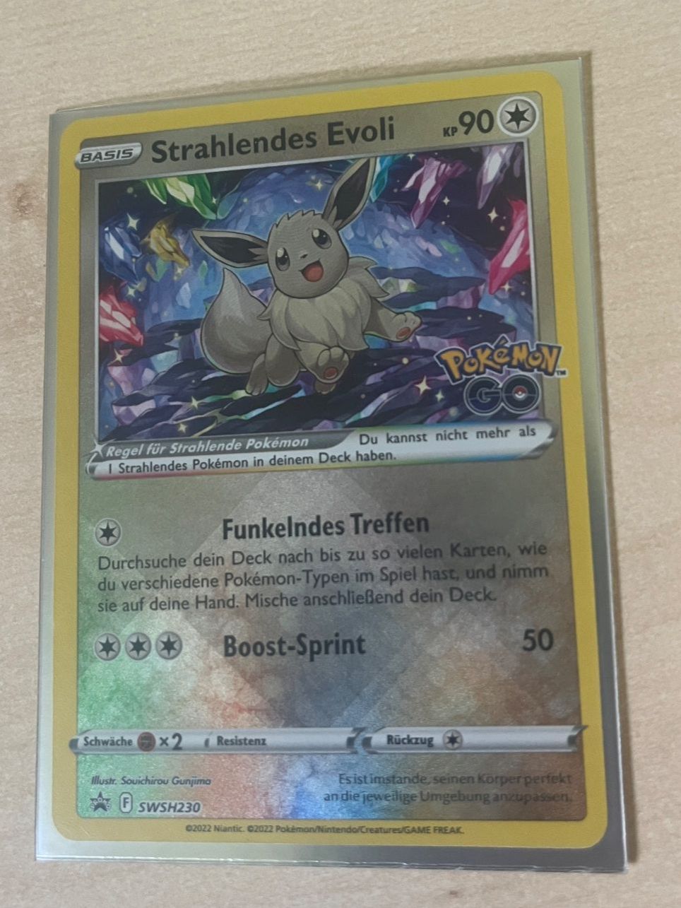 Pokémon Carte collezionabili: Strahlendes Evoli – Nuovo (secondo la descrizione) da St. Niklaus VS venduto da tru_vj5x