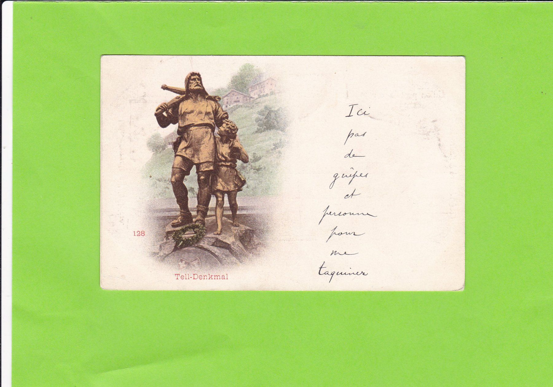 Cartoline postali: Tell-Denkmal--1901 versendet – Usato da St. Peterzell venduto da neckertal