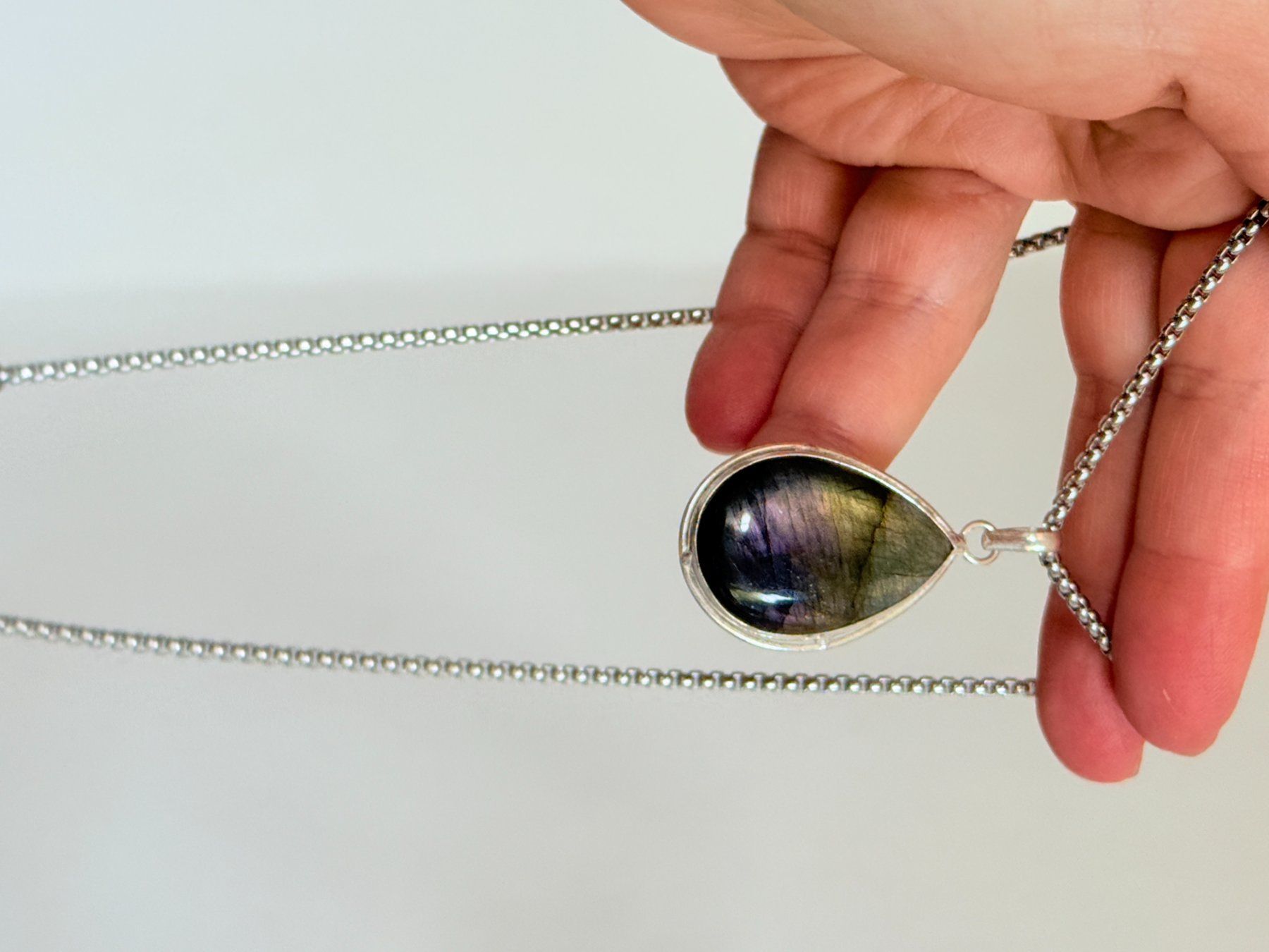 Ketten: Collier labradorite, élégant et tendance ✨ – Neu und originalverpackt aus Genève von AWWA 7