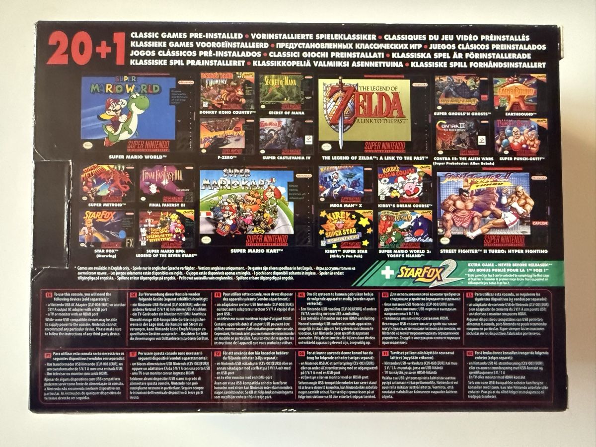 Nintendo Console: Super Nintendo Classic Mini - Console Rétro Neuve – Nuovo e nell'imballaggio originale da Chavornay venduto da brunodasilva87 1