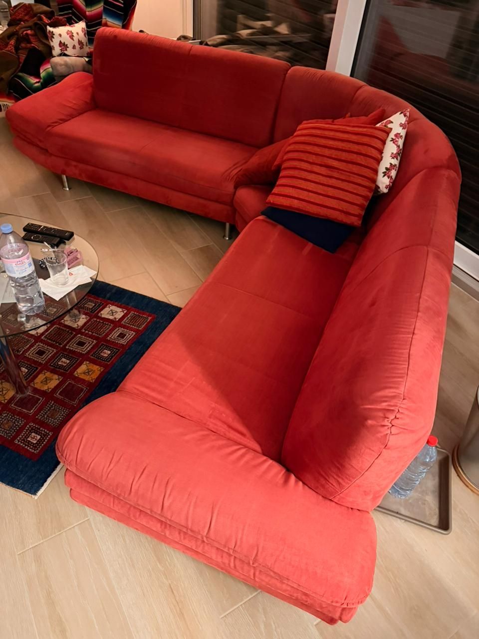 Sofas: Sofa Ecksofa Veloursleder  – D'occasion à Dozwil par mistersuko 8