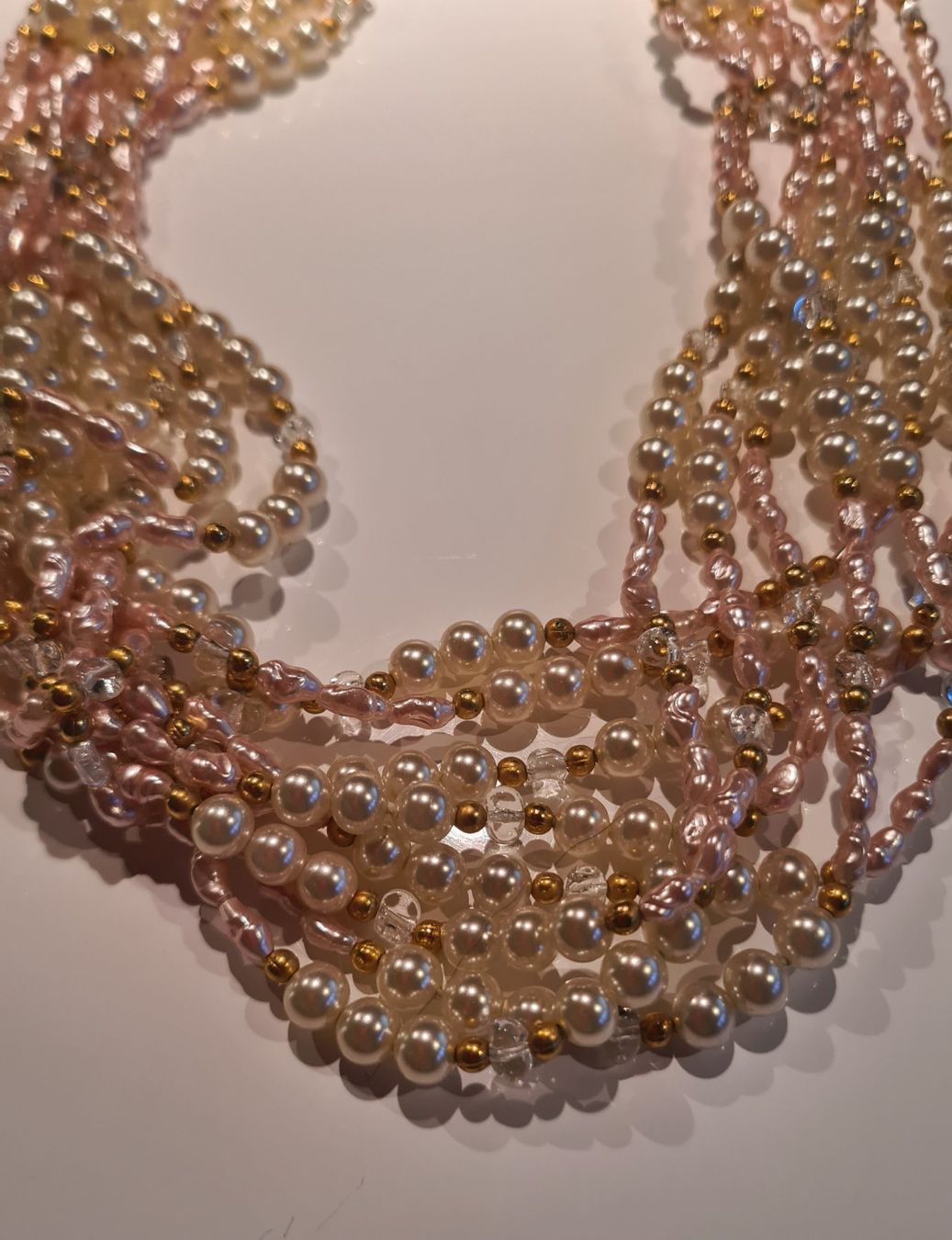 Catenine: Halskette mit Perlen, bunt, edel, funkelnd – Usato da Frauenfeld venduto da Purzli 2