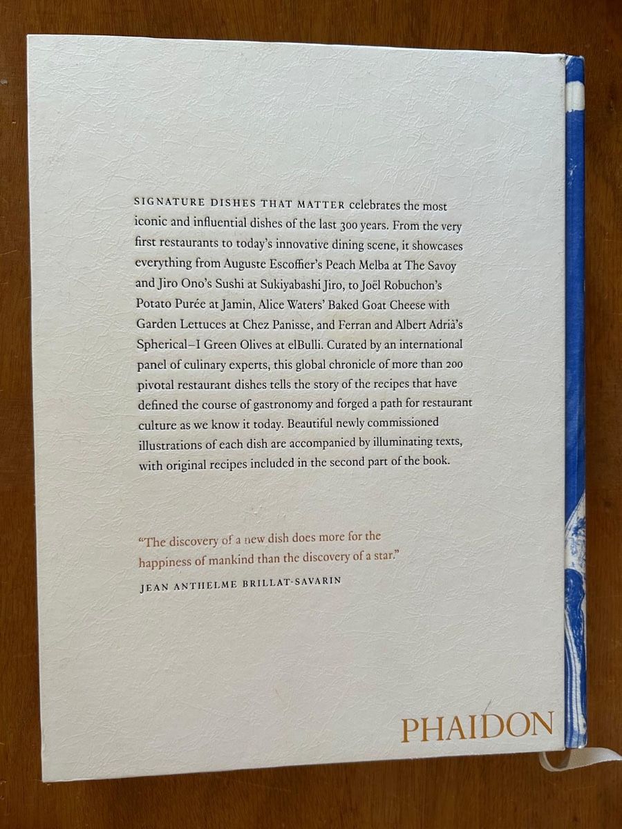 Libri: Signature Dishes That Matter. Phaidon – Usato da Zürich venduto da WWehrle 2