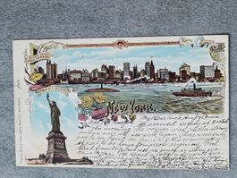 Litho PK / New York - Gelaufen 1902