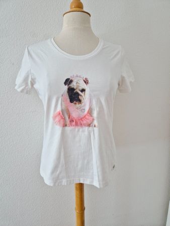 SHIRT FRIEDA&FREDDIES S 36 MOPS HUND , TOP ZU ROCK JEANS