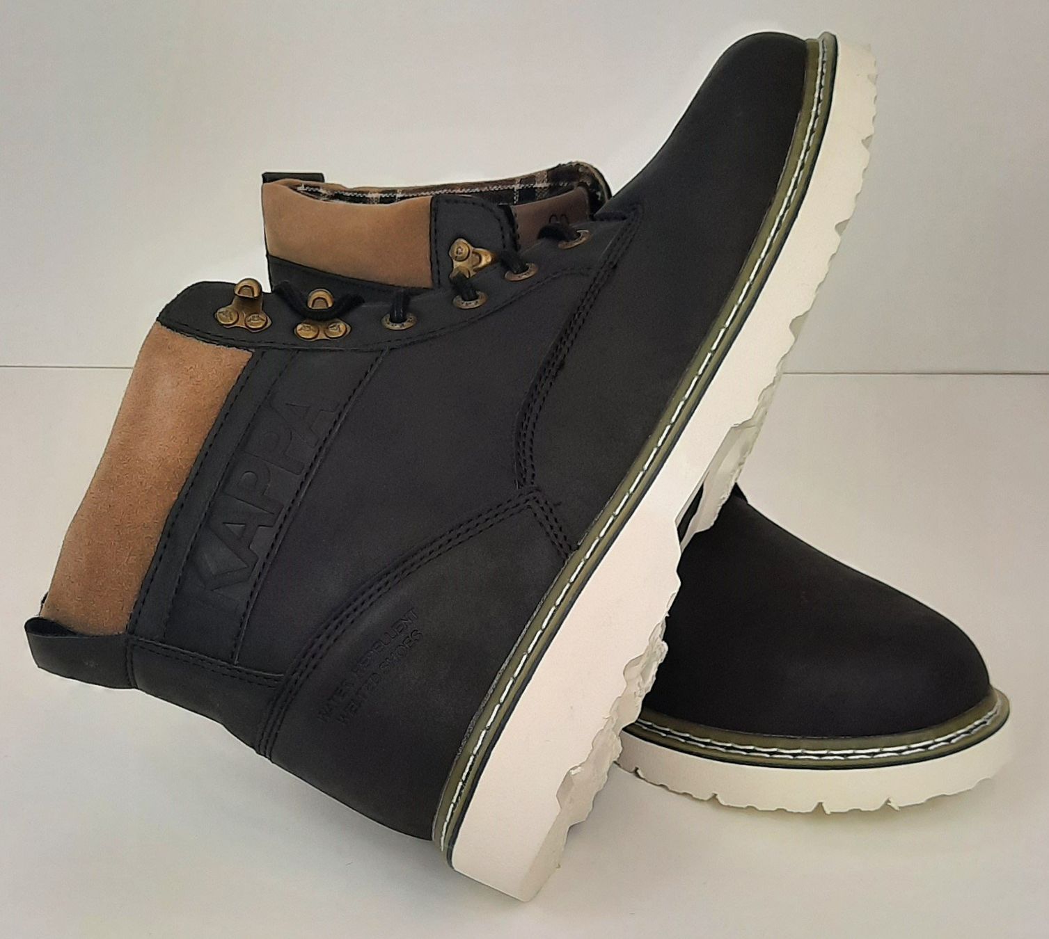 Kappa Scarpe da uomo: KAPPA Whymper Boots schwarz / dunkelbraun Gr. 46 – Nuovo e nell'imballaggio originale da Seuzach venduto da VT-Collections1 2