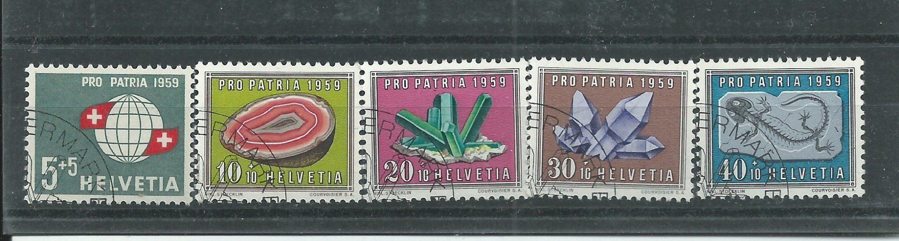 Tutti i francobolli: 1959 Pro Patria – Usato da Trübbach venduto da Sammer51
