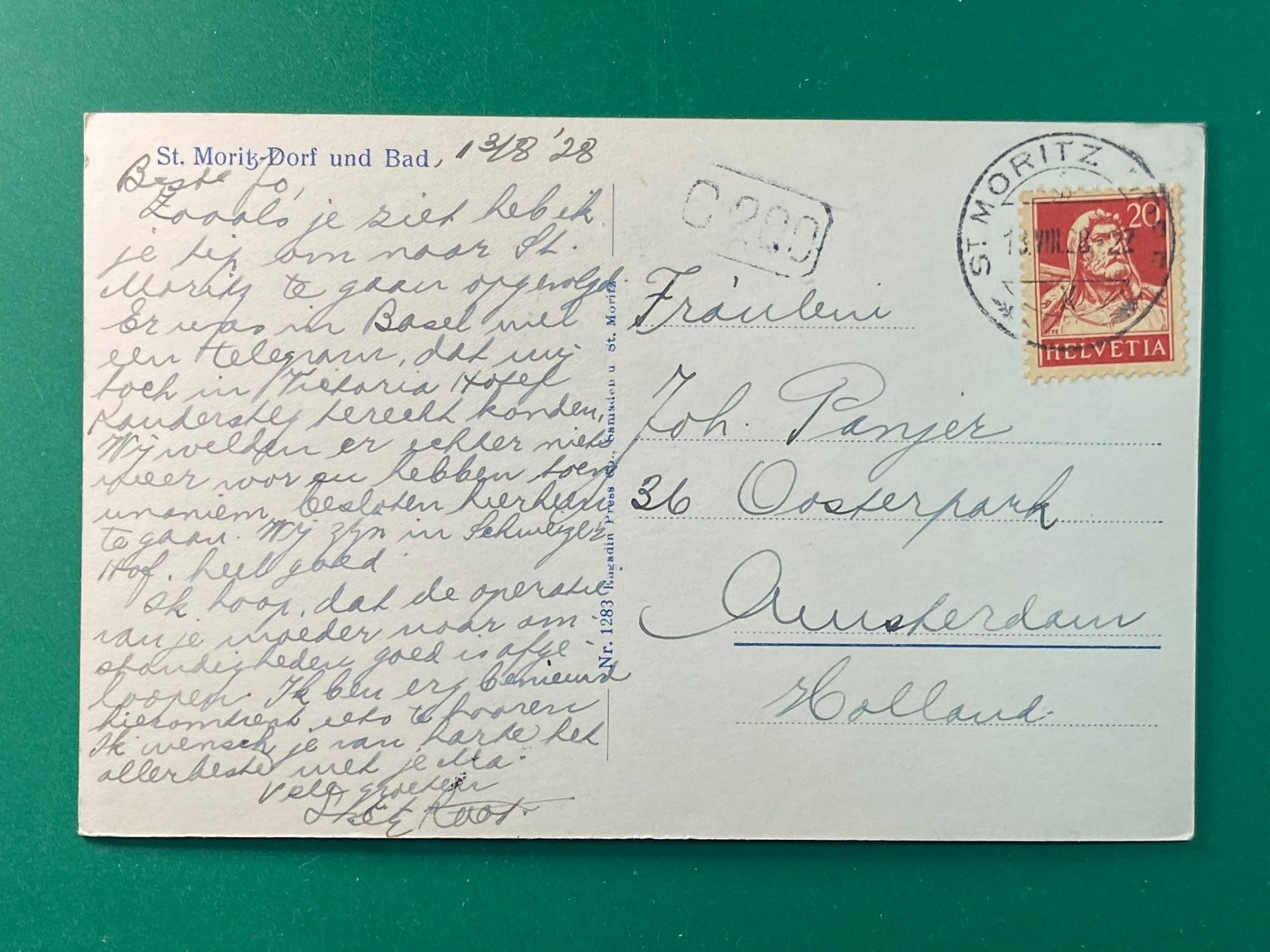 Cartoline postali: St. Moritz - Dorf und Bad – Usato da Steg VS venduto da _vinci_ 1