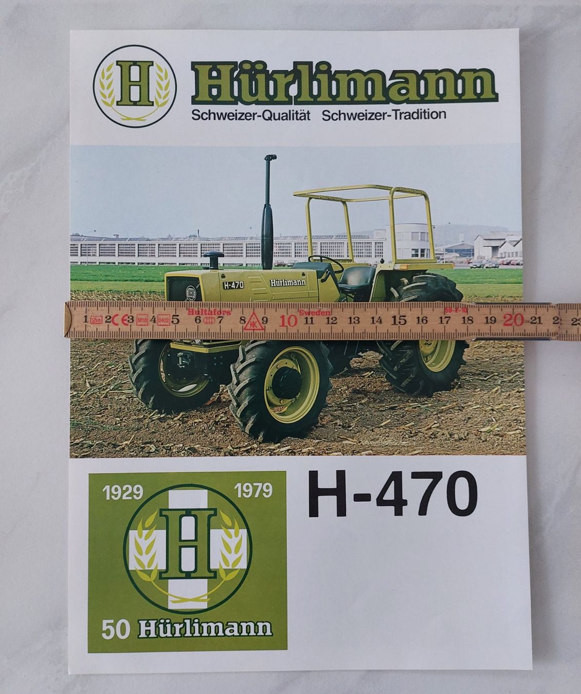 Hürlimann Traktoren: Prospekt Traktor Hürlimann H 470 – Gebraucht aus Schenkon von Elbarto007