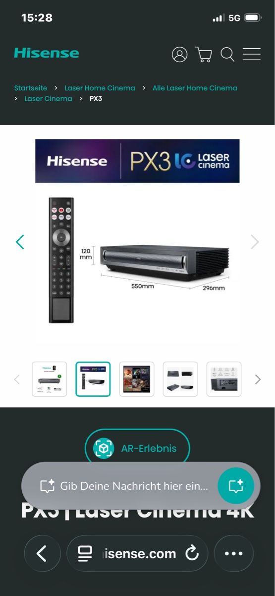Hisense Heimkino: HISENSE PX3 PRO INKL. SOUNDSYSTEM – Neu (gemäss Beschreibung) aus MÄNNEDORF von ROXYBOY