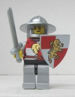 LEGO Kingdoms cas513 " Lion Knight Quarters, Helmet with....