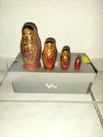 Matrjoschka Figuren Set 4-teilig handbemalt Holz 