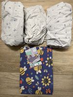 4 Bettlaken + Bettbezug und Kissenbezug 70 x 140 🐝 