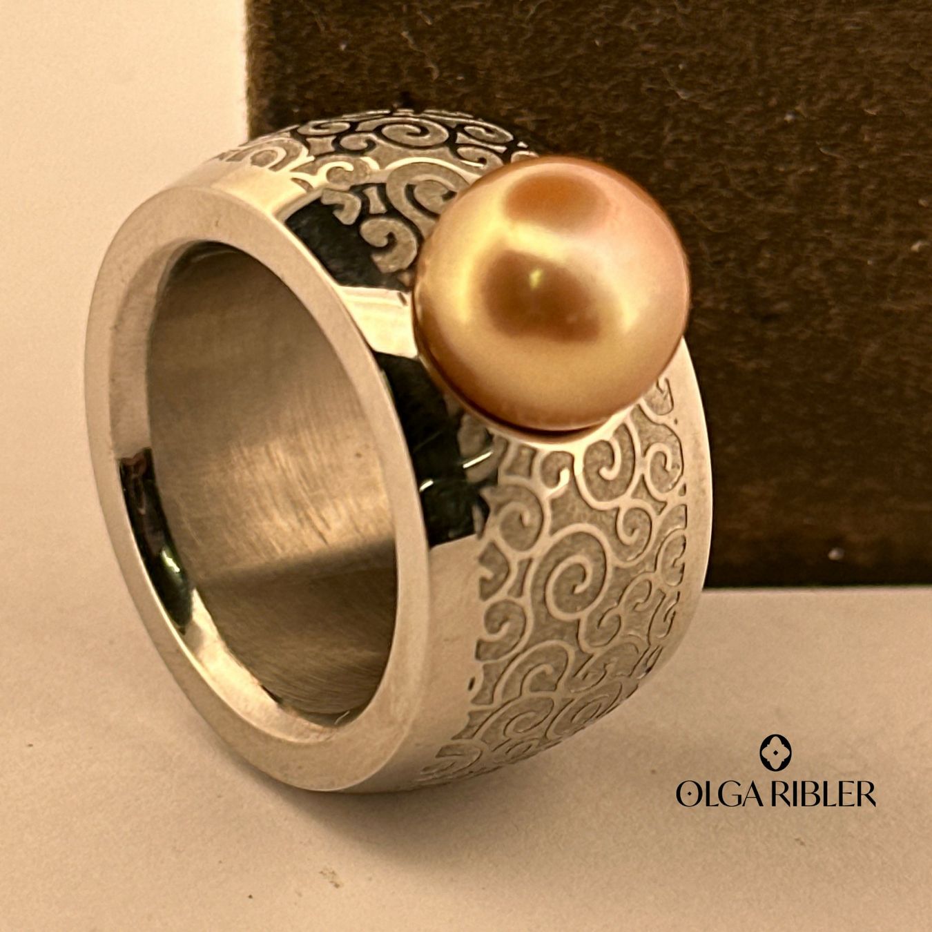 Olga Ribler Anelli: Perlen Ring Edelstahl  Grösse 56 – Nuovo (secondo la descrizione) da Luzern venduto da Schmuckoutlet