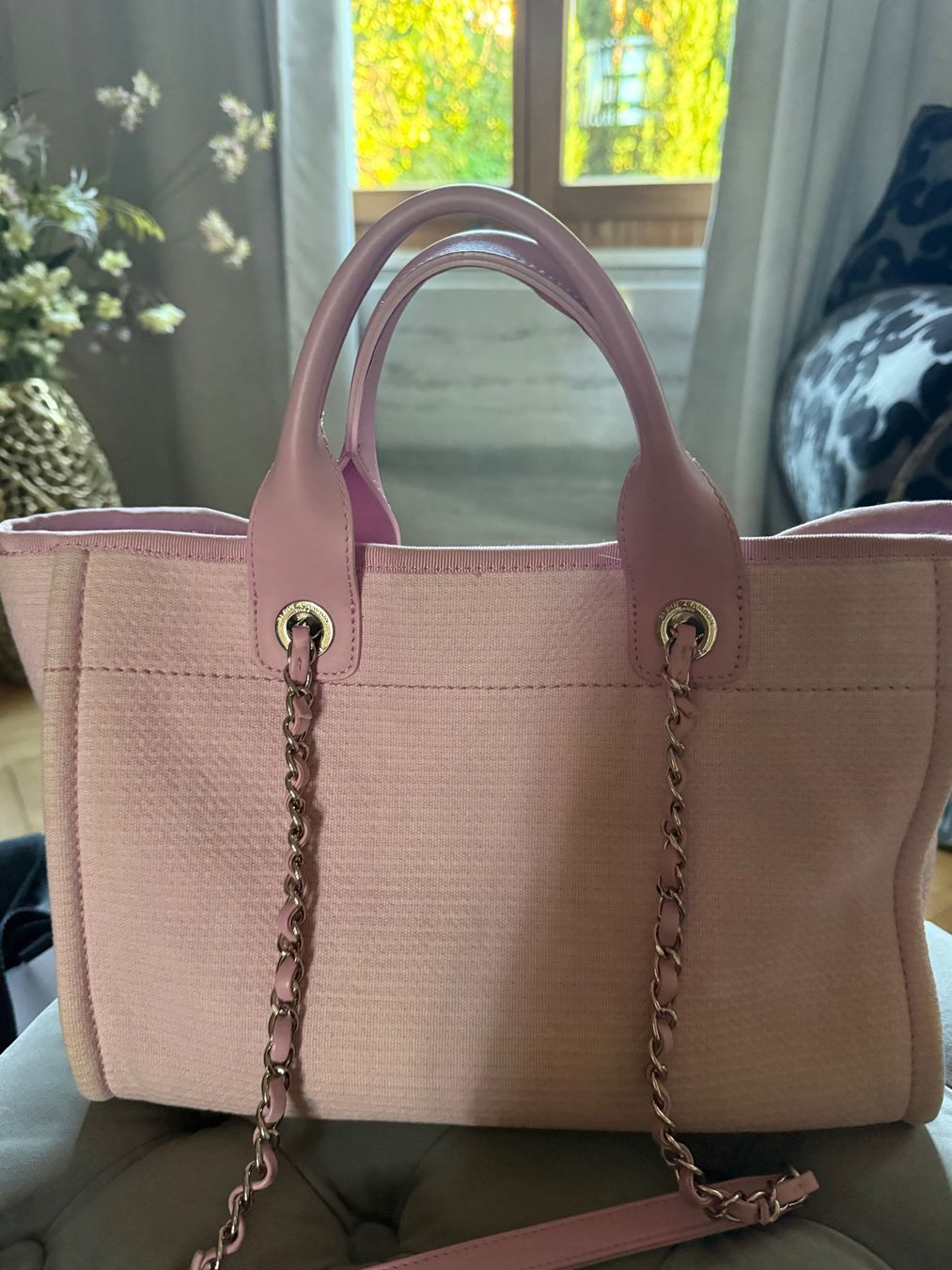 Chanel Taschen für Damen: Chanel Deauville Small hellrosa  mit Pochette – Gebraucht aus Lutzenberg von Schatzkiste88 2