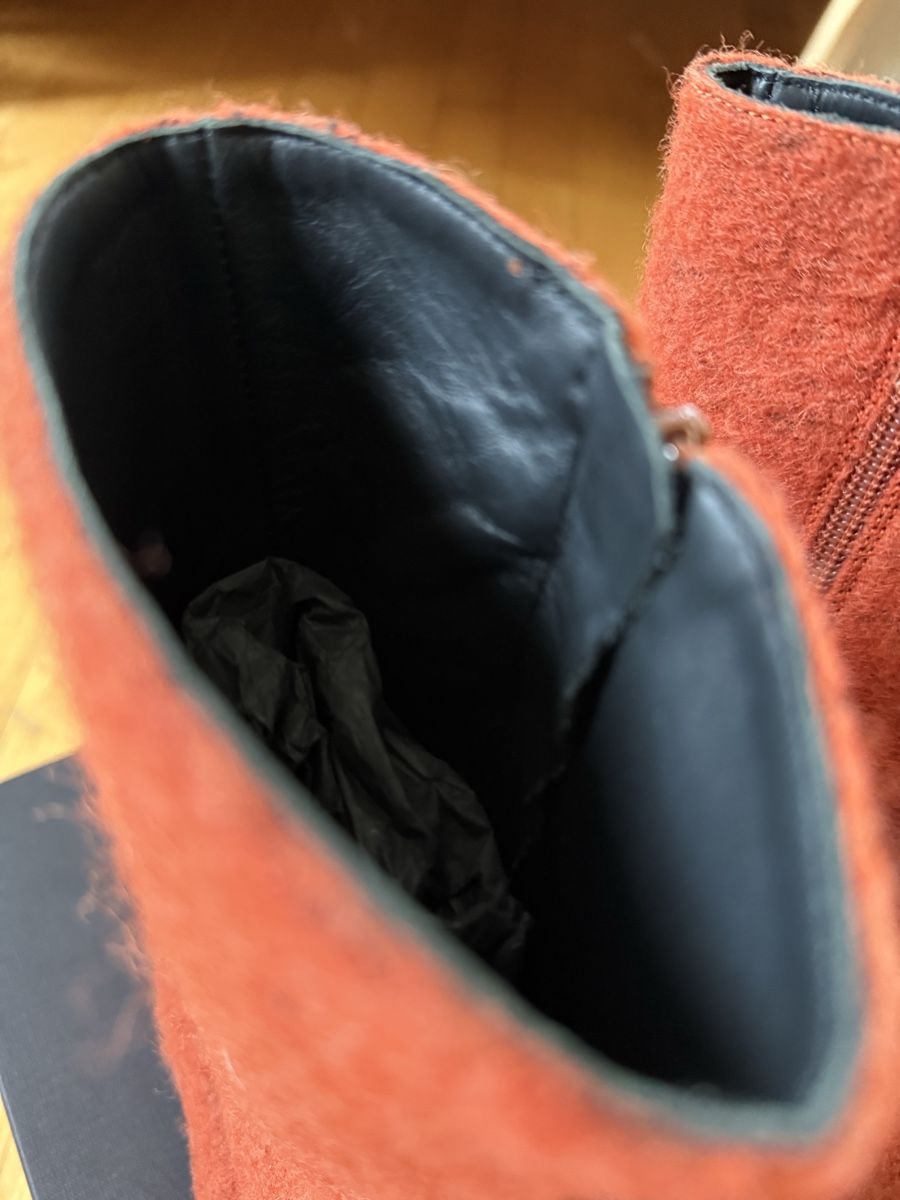 Chaussures femmes: Paloma Barceló Boots Orange Felt/Wool - Leather - 36 – Neuf (Voir description) à Minusio par DeFringues 3