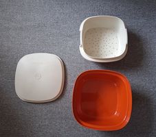 Tupperware Frischeschale mit Abtropfeinsatz und Deckel