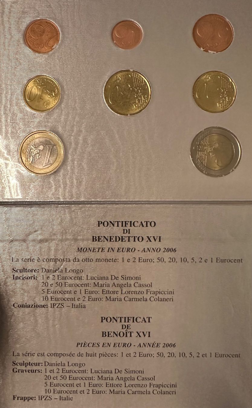 Tutti le monete: FOLDER VATIKANSTADT 2006 FDC – Usato da Watt venduto da phila13 1