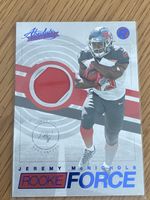 Jeremy McNichols Rookie Force Jersey Card 2017