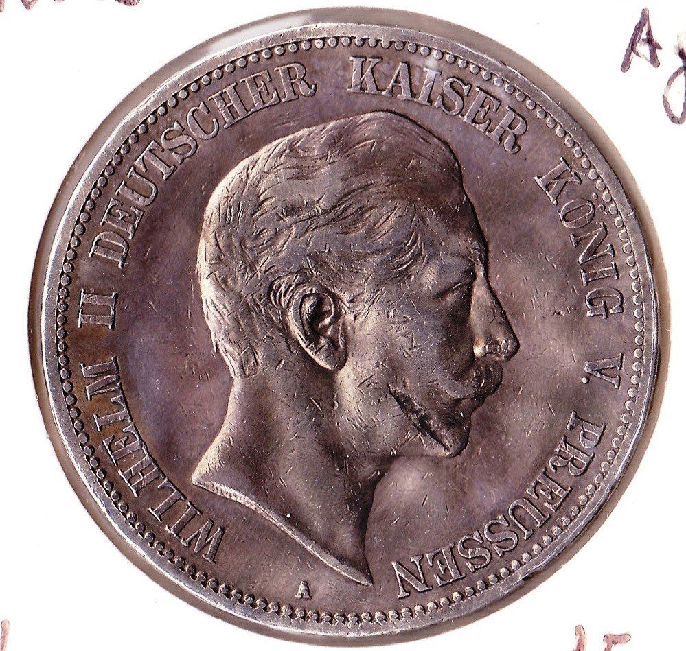 Tutti le monete: DEUTSCHLAND 5 MARK 1900 TOP 25 gr SILVER !!! – Usato da Aurigeno venduto da SCS