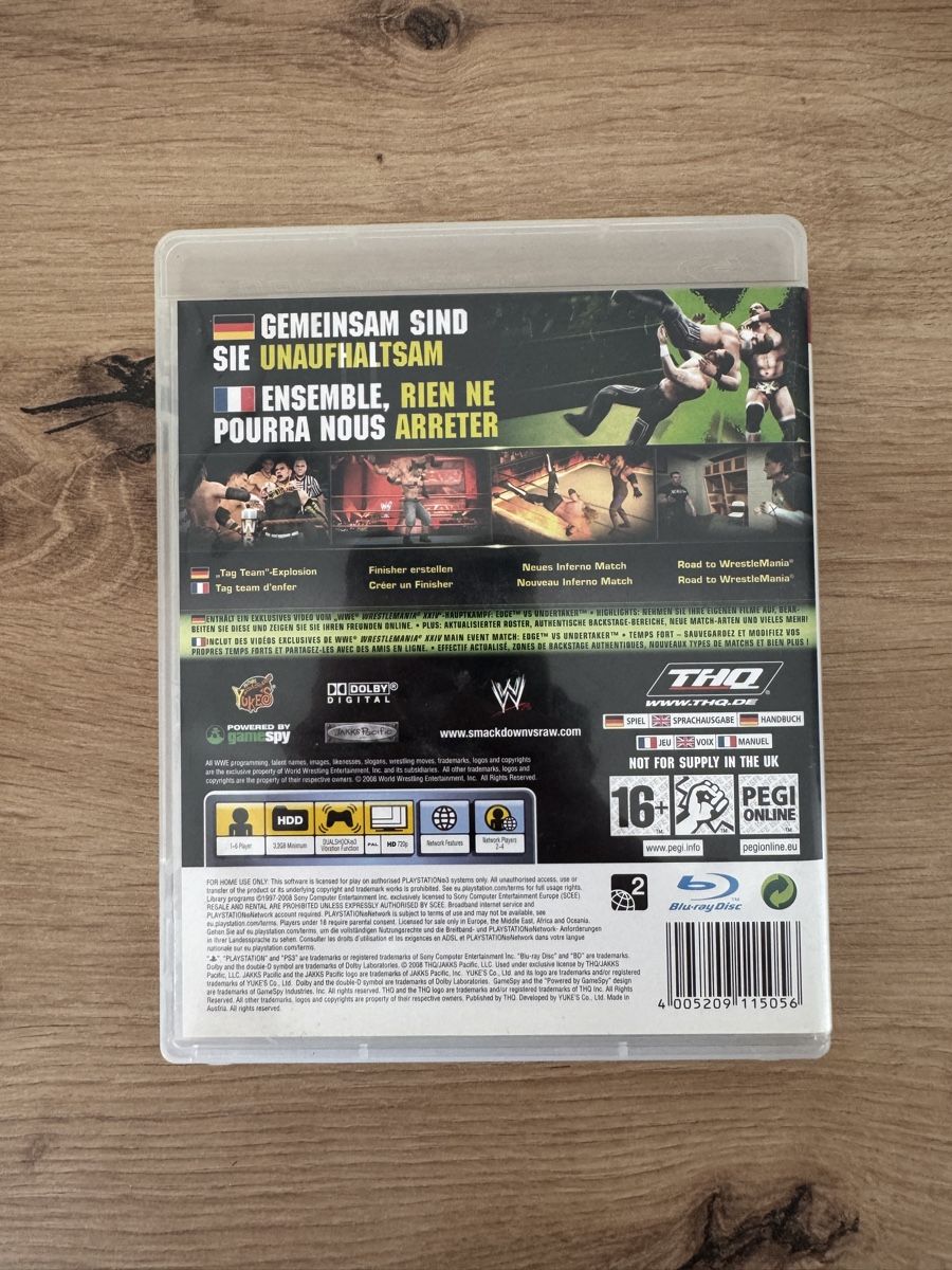 Sony Giochi: WWE Smackdown vs. Raw 2009 - PS3 - Top! – Usato da Biberist venduto da etesummer 1