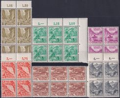 1936-1938, Nr.201-204+206+209z: Serie Landschaftsbilder