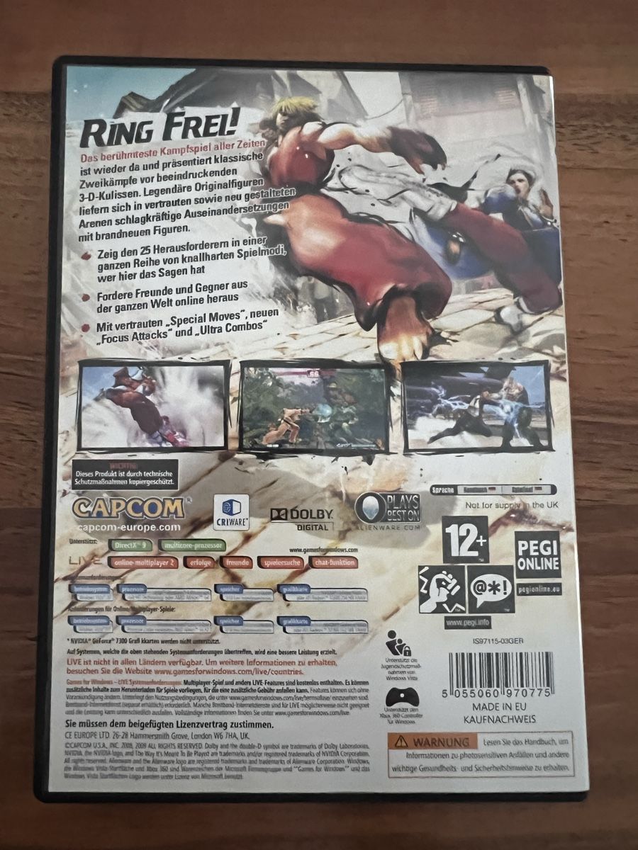 Giochi: Street Fighter IV - PC DVD – Usato da Fällanden venduto da raf-wpf 1